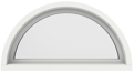 Retro Flexibel, Halvrunt fast fönster med blindbåge insida